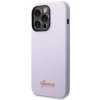 Guess GUHCP14XSLSMU iPhone 14 Pro Max 6,7 fioletowy/purple hard case Silicone Vintage Gold Logo